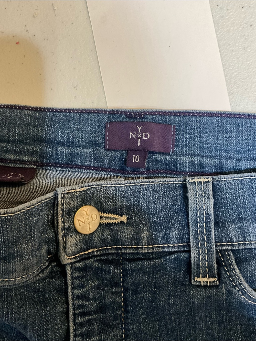 NYDJ Not Your Daughters Jeans Straight Leg Blue Denim - Picture 5 of 8